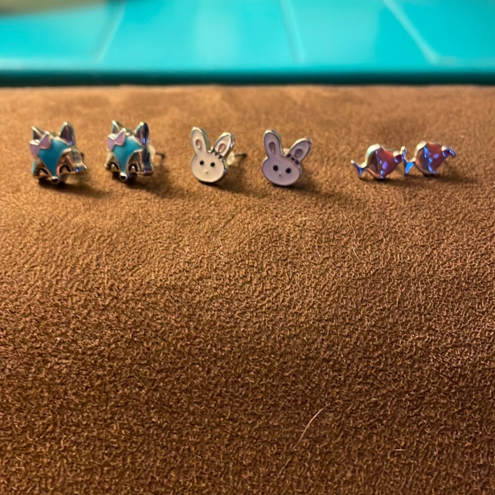 Earrings- 3 pairs